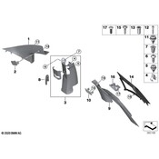 BMW Cover Column B Door Rear Right - Genuine BMW 51426998656