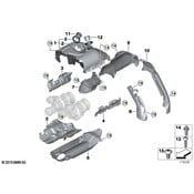 BMW Turbocharger Mount Heat Shield - Genuine BMW 11658652463