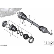 BMW CV Joint Boot Kit - Genuine BMW 33217559968