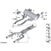 BMW Exhaust System Hanger Bracket - Genuine BMW 18307883591