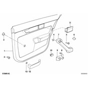 BMW Covering Upper Left (Black) - Genuine BMW 51421973607