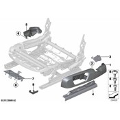 BMW Seat Belt Anchor Plate Cover - Genuine BMW 52107275691