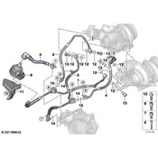 BMW Turbocharger Coolant Line - Genuine BMW 11539797653