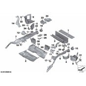 BMW Floor Pan Crossmember - Genuine BMW 41007297844