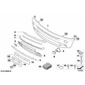 Mini Fog Light Trim - Genuine Mini 51117127941