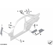 BMW Moulded Part Column C Exterior - Genuine BMW 41007361824