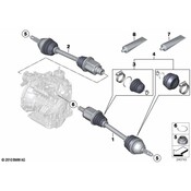 MINI CV Axle Assembly - Genuine MINI 31609806469
