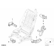 BMW Drive Longitudinal Seat Adjustment Rght (Memory) - Genuine BMW 67667011736