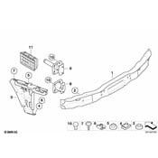 BMW Bumper Cover Reinforcement Beam - Genuine BMW 51127185480
