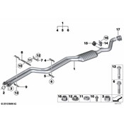 BMW Exhaust Bracket - Genuine BMW 18207551214