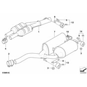 BMW Exhaust Bracket - Genuine BMW 18107510994