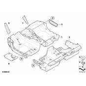 BMW Foam Insert Footwell Rear Left - Genuine BMW 51477040611