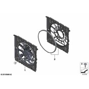 BMW Engine Cooling Fan Shroud - Genuine BMW 17427953225