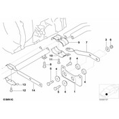 BMW Exhaust Bracket - Genuine BMW 18207502344