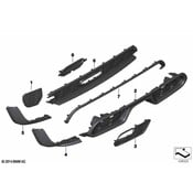 Mini Black Band Rear Low - Genuine Mini 51627382179