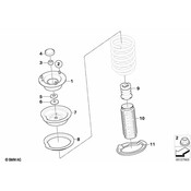 BMW Suspension Strut Mount Front - Genuine BMW 31352284027