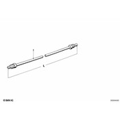 BMW Pipe (M10-M103740mm) - Genuine BMW 34321153845