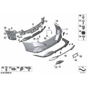 BMW Bumper Cover Support Rail - Genuine BMW 51128075301