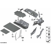 BMW Sound Insulation Floor Rear - Genuine BMW 51487221969