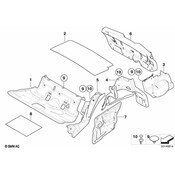 BMW Sound Insulating Wheel Housing Rear Rig. - Genuine BMW 51487058126
