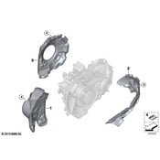 BMW Cover Differential Left - Genuine BMW 27207643217
