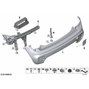 Mini Bumper Cover Support Rail - Genuine Mini 51127432941