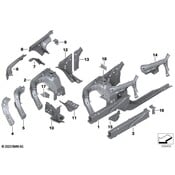 BMW Frame Rail End - Genuine BMW 41007481017
