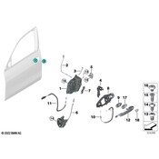 BMW Door Latch Cable - Genuine BMW 51217431004