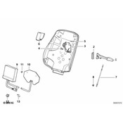 BMW Lever Outer Right - Genuine BMW 52108122158