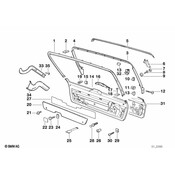 BMW Covering For Right Cable Guide - Genuine BMW 61138359367