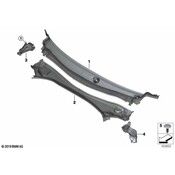 BMW Cowl Cover - Genuine BMW 51717453937