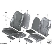 BMW Seat Back Cover - Genuine BMW 52108091563