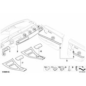 BMW Console Trim Panel - Genuine BMW 51167129553