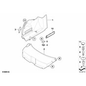 BMW Left Tail Light Cover (Anthr Melange) - Genuine BMW 51477054961