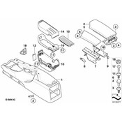 BMW Blind Plug Centre Armrest (Black) - Genuine BMW 51167139310