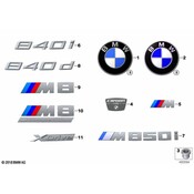 BMW Deck Lid Emblem - Genuine BMW 51147442199
