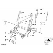 BMW Seat Lever - Genuine BMW 52108128574