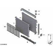 BMW Radiator Support Baffle - Genuine BMW 17118665242