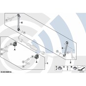 BMW Sway Bar Link Kit - Genuine BMW 31352347945