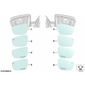 BMW Door Mirror Glass - Genuine BMW 51165A07747