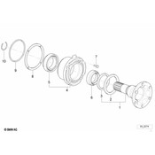 BMW Drive Flange Output (Lk=86mm-M10) - Genuine BMW 33131213249