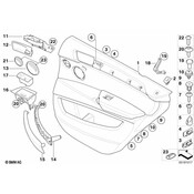 BMW Door Panel Handle Cover - Genuine BMW 51416970151
