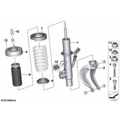 BMW Suspension Strut Bellows - Genuine BMW 31336865131