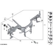 BMW Instrument Panel Crossmember Bracket - Genuine BMW 51456805288