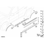 BMW Cover Wheel Arch Rear Left (Black) - Genuine BMW 51777176329
