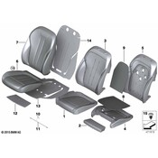 BMW Seat Back Cover - Genuine BMW 52107412713