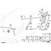 BMW Left Pull Rod - Genuine BMW 51618040051