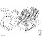 BMW Seat Back Panel - Genuine BMW 52107015254