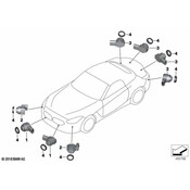 BMW Parking Aid Sensor - Genuine BMW 66207927770