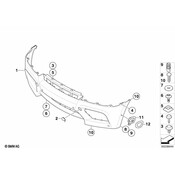 BMW Set Holder Primed (Side View) - Genuine BMW 51117245403